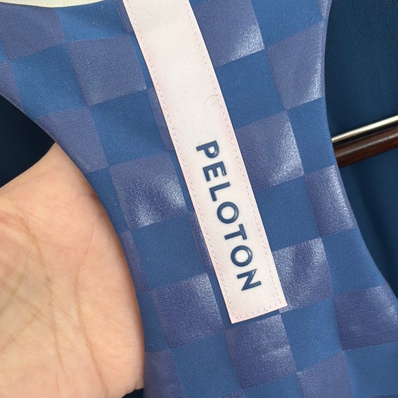 Peloton Blue Racerback Crop Top - Picture 3 of 6